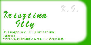 krisztina illy business card